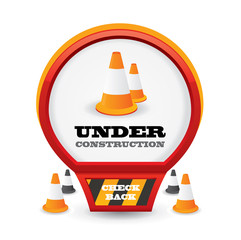 Under construction web style icon