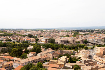 Fototapeta na wymiar city carcasonne in france