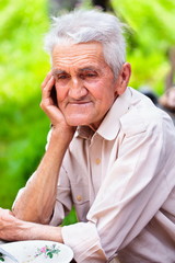Old man outdoor