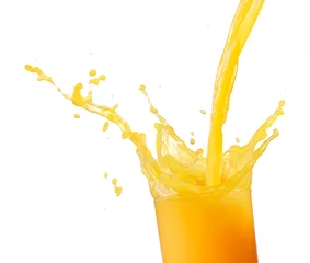 Door stickers Juice pouring orange juice