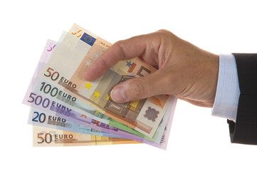 Euro Geld in Hand