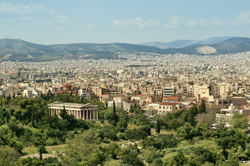 Fototapeta na wymiar Temple of Hephaisteion in Athens