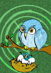 bird with nest