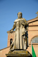 Fototapeta premium Statua di Messer Boccaccio (Certaldo)