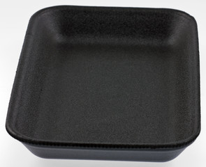 barquette noire de conditionnement de produits alimentaires