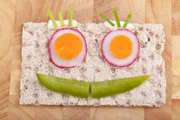 concept image for vegetarian and diet food