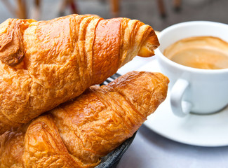 coffee and croissants