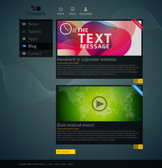 Website design template