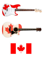 canadian acoustic and electric guitar
