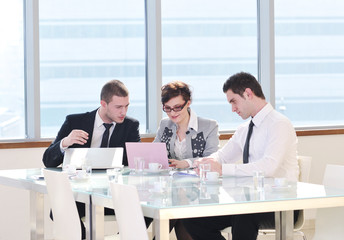 group of business people at meeting