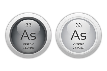 Arsenic - two glossy web buttons