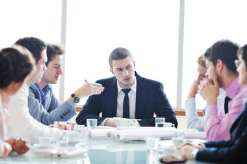 Fototapeta premium group of business people at meeting