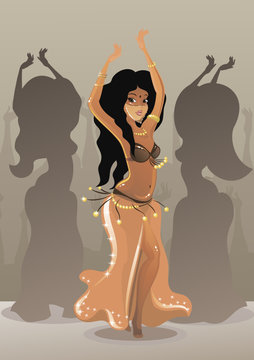 Sexy Cartoon Belly Dancers