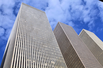 group of modern office buildings