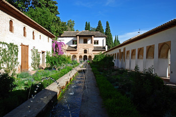 Fototapeta na wymiar Garden Generalife, Alhambra Palace