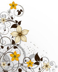Floral abstract background.