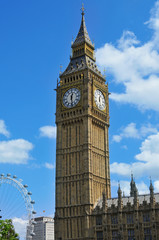 Fototapeta na wymiar Big Ben w Londynie, Wielka Brytania