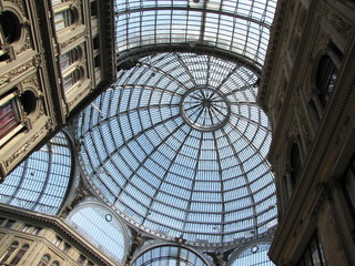 Inside Galleria Vittorio emanuele in naples