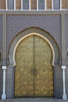 Fez - Entrance gate to Royal Palace