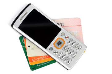 cell phone and credit card