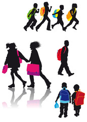 Silhouettes scolaires
