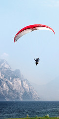 paraglider landing
