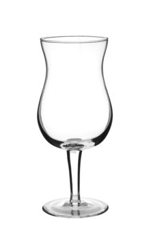Empty cocktail glass (isolated on white)