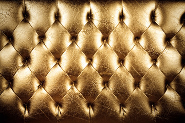 texture of padding, A gold texture of padding cushion.