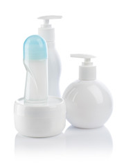 deodorant and tubes cream