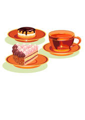tea and  cake.