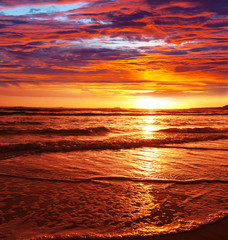 Sea sunset