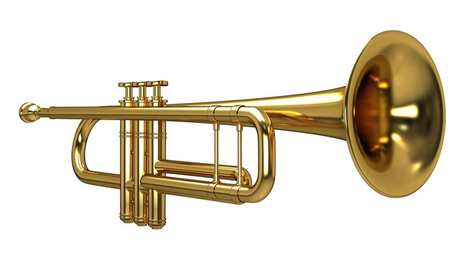 3d rendering of a Trumpet