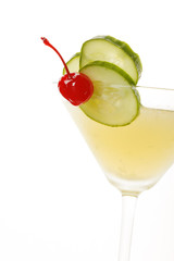 cocktail with cucumber