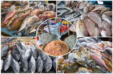 asiatischer Fischmarkt