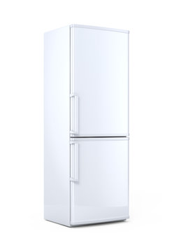 Modern white refrigerator