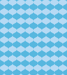 vector seamless blue pattern with blue figures