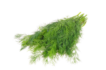 Dill isolated on the white background