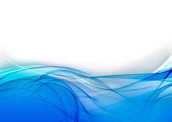 L'océan de courbe bleu