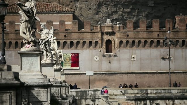 Roma, ponte S. Angelo (veduta)