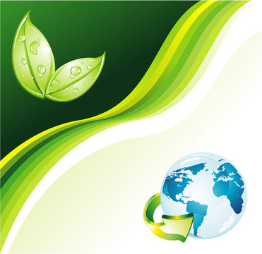 Earth Green Background for Flyers