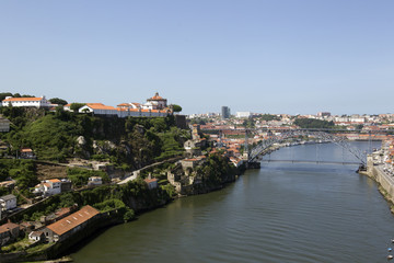 Fototapeta na wymiar Porto panorama from the Duoro river