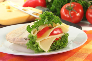 Pita mit Käse