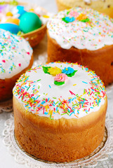 Easter eggs and cake