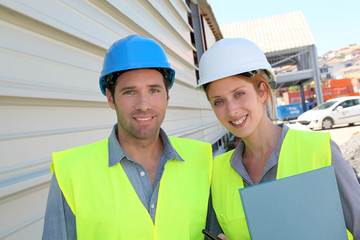 Workteam on building site