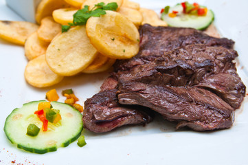 juicy steak beef