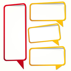 Long sticker in the form of an empty frame for your text.