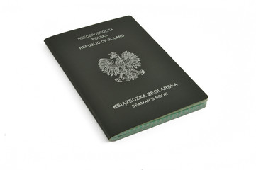 polish seaman's book isolated