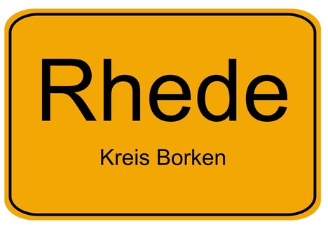 Ortseingangsschild Rhede