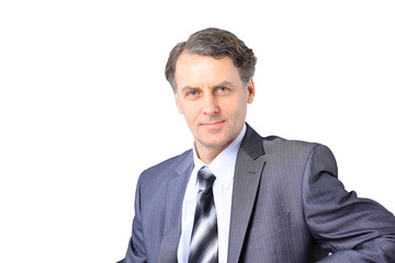 Smiling face of senior man