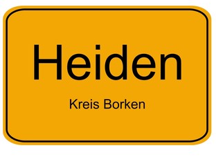Ortseingangsschild Heiden